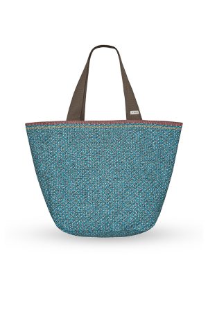 Large double-sided Amphora bag with elegant summer print