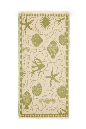 Marilyn Green patterned beach towel by Selini Collections